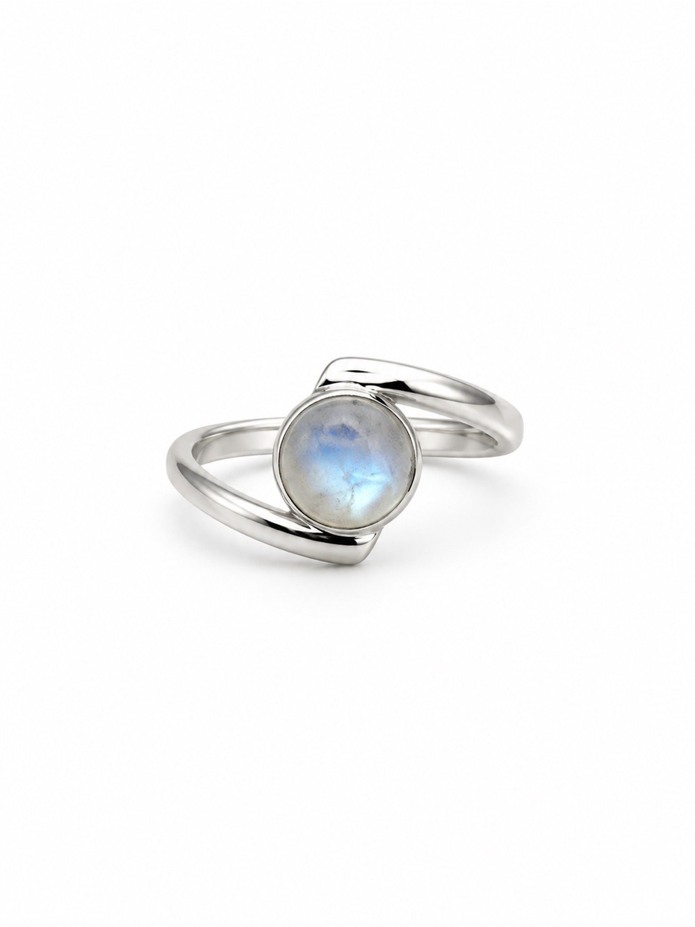 Moonstone Bypass Ring